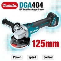 Makita DGA404 18V Bürstenloser Akku-Winkelschleifer Elektrowerkzeug zum Schneiden, Schleifen, Polieren, Metallbearbeitung, Autoreparatur, für Garage und Werkstattprojekte