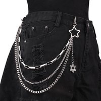 Punk Cheap Keys Chain For Pants Women Men Cross Keychain Clip on Chains Pants Belts Jeans Rock Hip Hop jewelry