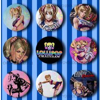 L-Lollipop Chainsaw Game Badge Brooch Figure Lapel Pins Clothes Backpack Fashion Cute Collection Decoration Display