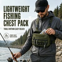 AliExpress NONE Chest Bag Fishing Waist Bag Fishing Quick Access Lure Fishing Bag Outdoor MOLLE Tackle Bag for Hiking Camping Cycling