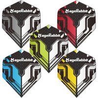 MageRabbit (Explorer series) Selection Pack Standard PET Dart Flights 15pcs, Five colors for you to choose from