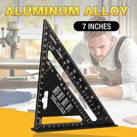 7 Inch Aluminum Alloy Triangle Ruler Square Protractor High Precision Measuring Tool for Engineer Carpenter