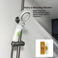 High Pressure Vitamin C Shower Head Filter Bathing Skincare Lavender Shower Scented Spa Grade Filter Impurities Water Softener