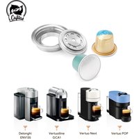 For Vertuo Pop Next Adapter for Nespresso Pod Delonghi Vertuoline Reusable Converts to Coffee Capsule Barista Accessories