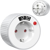 24-hour European standard rotary timer socket, rotary time adjustment, 3680W high power, fireproof and overload resistant