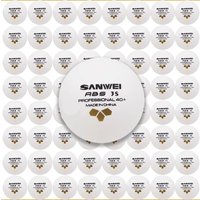 SANWEI 3 Star 40+ Table Tennis Balls ABS New Material Seamed Ping Pong Balls Professional 50/100PCS Ping Pong Ball Club Training