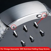 For Omega Seamaster 300 Stainless Steel Folding Clasp Screws for Watch Bracelet Buckle Diver Watch Repair Parts