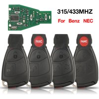 Jingyuqin 2/3/4 Taste 315/433MHZ FSK NEC Mit Chip Fernbedienung Auto Schlüssel Für Mercedes Benz B C E ML S CLK CL W204 W203 W211