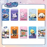 Ateez Aniteez K pop Card Holder Photocard Sleeves Pendant Key Chain Keyring Hongjoong Seonghwa Yunho San Mingi