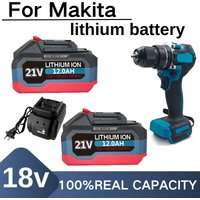 21V 6.0Ah 12.0Ah For Makita 18V Battery Power Tools Li-ion Replacement LXT BL1850 BL1860 DDF487 for 18V Screwdriver with BMS