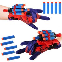 Wrist Launcher Set with Soft Darts Wall-Sticking Suction Cup Role-playing Decorative Kit for Indoor & Outdoor Play