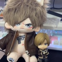 NEW Game Resident Evil Leon Cute Plush Doll Kawaii Kennedy Cotton Doll Toys With Bones Game Collectibles For Fans Gifts