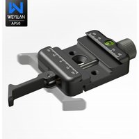 WEYLLAN AP50 Picatinny Arca Swiss Clamp Adapter for Tripod Quick Release Plate Nato Rail Suitable for Hunting Photo on Ball Head