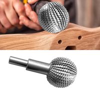 Woodworking Sphere Rotary Burr Ball Wood Carving Grinding Head Rotary Burr Ball Gouge Grinding Head for Grinding Marking