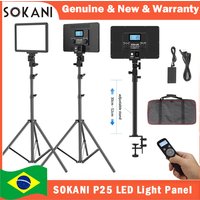 Sokani P25 LED Fill Light Professional Studio Panel Video Light For E-sports live Record Videos Video Calls Zoom Meetings Lamp