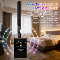 G338 Multi-Function Anti Spy Detector, RF Signal Scanner, GPS WiFi Bug & Hidden Camera Finder