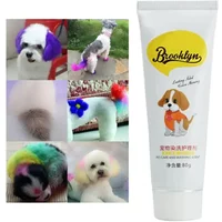 Cats Safe Dog Accessories 80g Pet Dog Animals Hair Bright Coloring Dyestuffs Hair Bright Safe Dyeing Pigment for Dogs