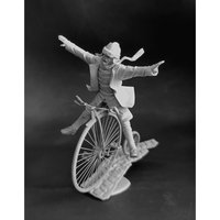 54MM Resin Unpainted Model Kit, Military Theme, German Pilot "Bike Day" Unassembled and Unpainted GK, 1780R