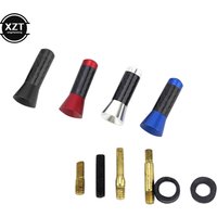 Universal 3.5cm Car Roof Antenna Enhanced Signal FM/AM Carbon Fiber Screw Metal Short Stubby Mast Car Radio Aerial Accessories