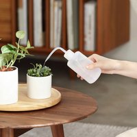 500ml Curved Spout Plastic Watering Can Squirt Squeeze Bottle For Home Plants Watering Bottle Sauce Oil Dispenser 1/3/6pcs