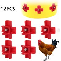12 pcs Automatic Chicken Waterer Hens Quail Birds Drinking Bowls Chicken Coop Chick Nipple Drinkers Poultry for Animal Supplies