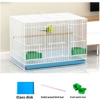 Premium Metal Bird Cage Large Set for Parrots Amazons Foldable Luxury Villa Style Aviaries Indoor Outdoor Use Bird House