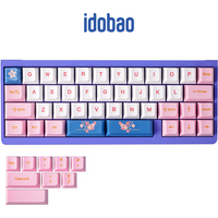 idobao PBT Keycaps 40% Layout Mechanical Keyboard Caps Dye-sublimation Pink/Black/Purple/Orange/Grey Cherry/XDA/MA Keycaps Kit