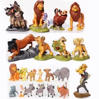 9-12pcs/Set Cartoon The Lion King Simba Nala Timon Model Figurine PVC Action Figures Classic Toys Children Gifts