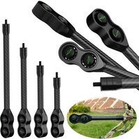 Archery Bow Damper 8/10/12/15 Inch Carbon Stabilizer Compound Bow Shock Absorption Balance Bar for Shooting Targeting Hunting