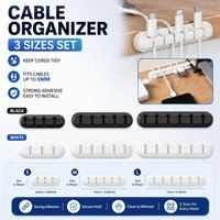 Silicone Cable Winder Cord Organizer, Anti-tangle Storage Holder for USB Charger & Earphones, Portable for Travel Home Use