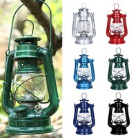 19/25 cm – latarnia kempingowa w stylu retro, lampa naftowa, przenośna latarnia do trzymania w ręku, oświetlenie kempingowe do użytku na zewnątrz, pojemność 90 ml, dostępna w wielu kolorach, metalowa.
