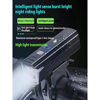 AliExpress NEWBIRTH Powerful Bicycle Induction Head Light with Power Display USB Rechargeable MTB Bike Front Light for Night Outdoor Cycling Safety