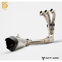 RS Motorcycle exhaust system For Yamaha MT09 MT-09 Tracer 9 900 GT XSR900 2020-2026 51mm Front Link Pipe Muffler Escape