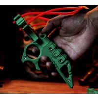 3D Printing Outdoor Portable EDC Multifunctional Tactical Slingshot Car Emergency Survival Window Breaking Tool