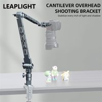 LEAPLIGHT Aluminum Magic Arm Overhead Cantilever Stand ArticulatingArm w 1/4" C-Clamp Desktop Camera Mount for Phone/iPad Tablet