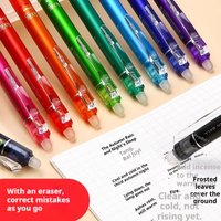 PILOT Frixion Click 0.5mm Erasable Gel Pen for School Kids,Heat Disappears Ink,Black/Red/Blue/Navy Pen For Homework,Take Notes