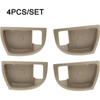 4Pcs Trim Cover Inside Door Handle For Hyundai Santa Fe 2007-2012 Plastic Door Handle Replacement Auto Exterior Parts 82611-2B00