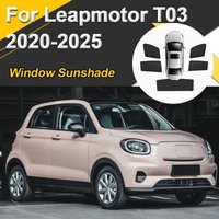 Car Sun Shades For Leapmotor T03 2020 2021 2022 2023 2024 2025 Sunshades Magnetic Heat insulation Window Visor Accessories