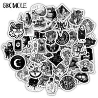 10/30/50PCS Cartoon Black and White Stickers DIY Toys Skateboard Laptop Luggage Snowboard Fridge Phone Home Graffiti Stickers F5