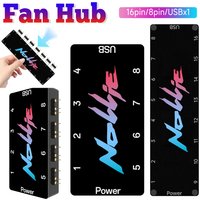 Nollie SignalRGB OpenRGB Universal 5V 3PIN ARGB Controller 8 Way Addressable ARGB Splitter HUB For Computer Case Fan Light Strip