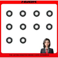 10PCS Bearing 623 624 625 626 627 628 629 RS Micro bearings .affordable products.Dust-proof sealing cover