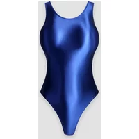 Adult Women Tight Bodysuit Jumpsuit Glossy Silk Solid Color High Cut Sherpin Shaped Gymnastics Leotard Swimsuit Dancewear