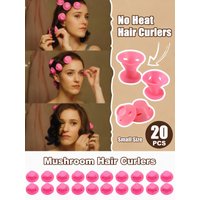 10/20Pcs Mushroom Hair Rollers for Bangs Short Hair Heatless Sleep Curls Plastic Air Bangs Styling Tools No Damage Lazy Curler