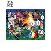 One Piece Opcg Playmat Card Roronoa Zoro Vinsmoke Sanji Monkey D. Luffy Anime Playmat High-Quality Card Game Mat 60*35Cm