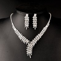3PC Women's Fashion Trend Claw Chain Series Mimosa Flower Earrings Necklace Jewelry Set Wedding Banquet Party Holiday Gift