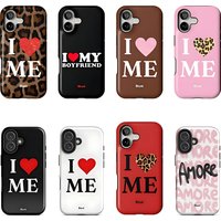 I Love Me Phone Case for iPhone 17 16e 16 15 14 13 12 11 X XS XR XSMAX 7 8 Air Pro Max Plus Luxury Double-layer Back Cover