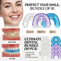 10pc Dental Braces Tooth Orthodontic Braces Appliance Silicone Alignment Trainer Teeth Retainer Bruxism Guard Teeth Retainer