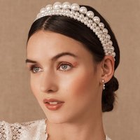 3-Piece Set of Fashionable and Elegant Faux Pearl Headbands, Women's Hair Accessories Suitable for Formal Wear, Daily Casual Wear