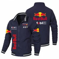AliExpress 2025 New Retro Style Red Bull Motorcycle Jacket Racing Jacket Windbreaker Outdoor Sports Bicycle Biker Jacket Men's Tops Coats