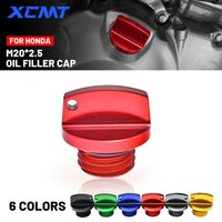 CNC M20x2.5 Oil Filler Cap Plug For Honda CB CBR CR CRF TRX VTR X-4 250L 250M 300F 250F 500F 250RR 1000R Motorcycle Parts